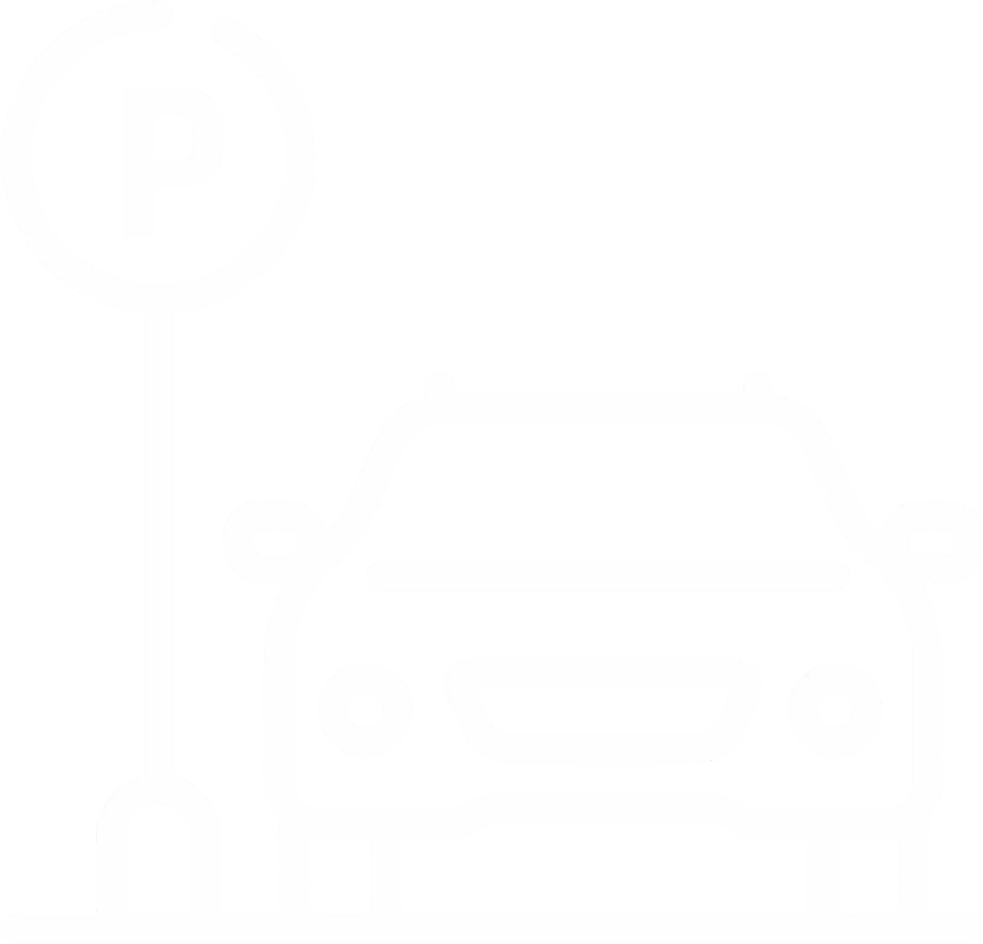 Secure parking icon
